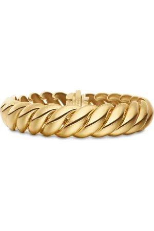 David Yurman 18kt yellow Sculpted Cable bracelet (14mm)