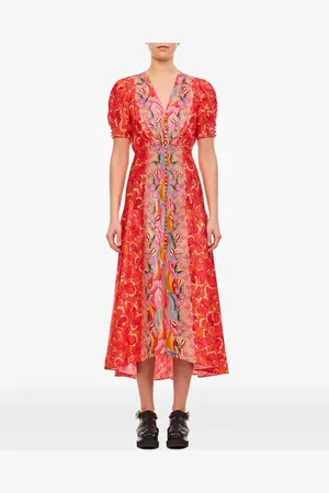 SALONI Lea midi dress