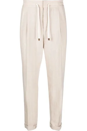 Brunello Cucinelli Pinstripe drawstring