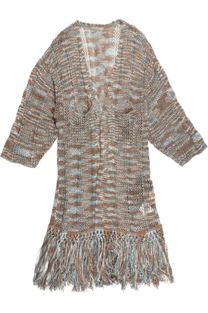 YANGKEHAN Fringed knit coat