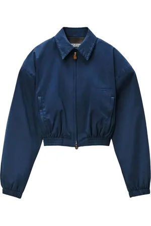 Alexander Wang Cropped cinched harrington jacket
