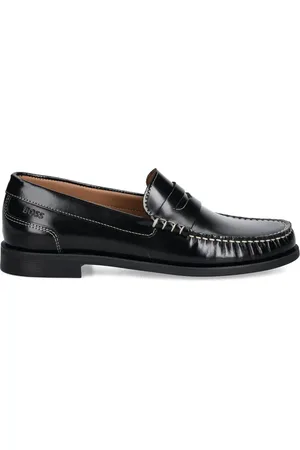 HUGO BOSS Penny leather loafers