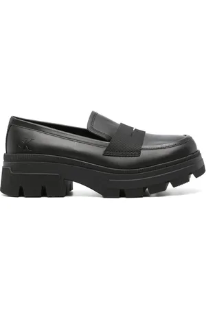 Calvin Klein Chunky combat leather loafers