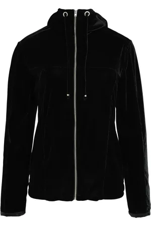 AMIR SLAMA Velour hooded jacket