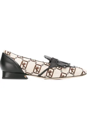 Alberta Ferretti Logo print loafers