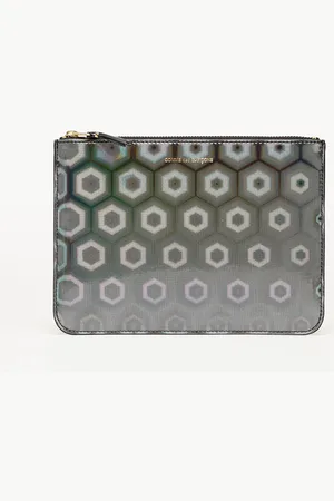 Comme des Garçons Portemonnee Comme des Garçons Black Rainbow Wallet Silver/Black Universal