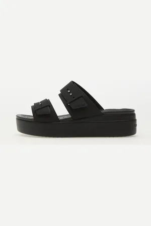 Crocs Sneakers Brooklyn Buckle Low Wedge Black EUR 41-42