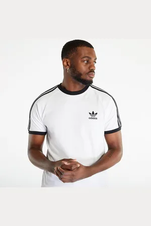 adidas T-shirt adidas 3-Stripes Short Sleeve Tee White L