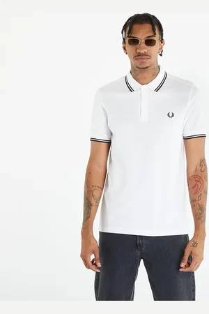 Fred Perry T-shirt Twin Tipped Short Sleeve Tee White L