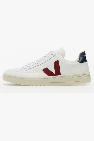 Veja Sneakers V-12 Leather White Marsala Nautico EUR 43