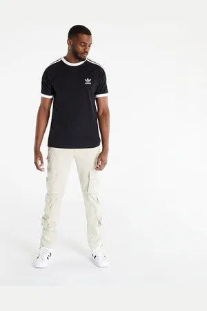 adidas T-shirt adidas 3-Stripes Short Sleeve Tee Black L
