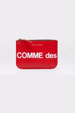 Comme des Garçons Portemonnee Comme des Garçons Huge Logo Wallet Red Universal