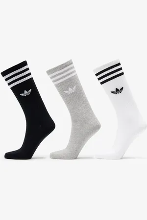 adidas Adidas High Crew Sock 3-Pack White/ Mgreyh/ Black L