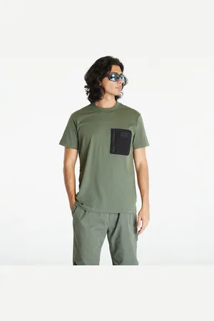 Calvin Klein T-shirt Jeans Mix Media Short Sleeve Tee Thyme S