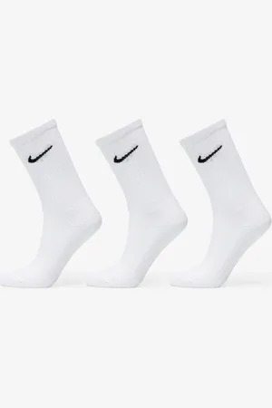 Nike Cushioned Training Crew Socks 3-Pack White L