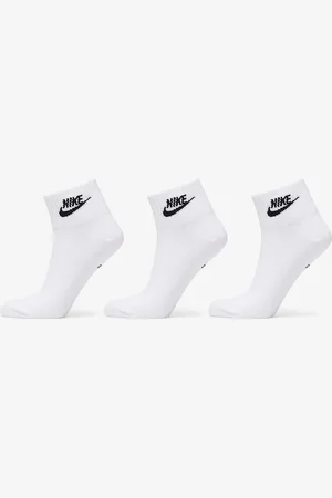 Nike Sportswear Everyday Essential Ankle Socks 3-Pack White/ Black XL