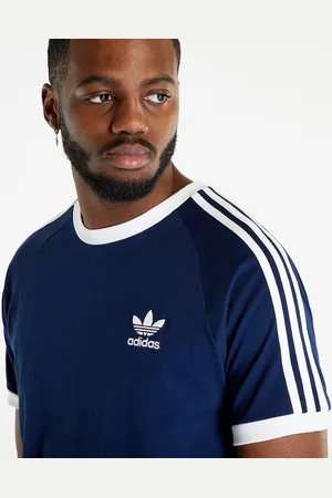 adidas T-shirt adidas 3-Stripes Short Sleeve Tee Night Indigo L
