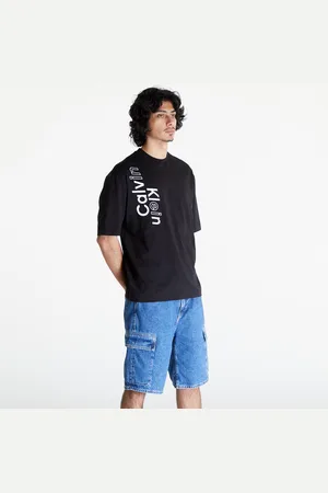 Calvin Klein T-shirt Jeans Blocking Graphic Short Sleeve Tee Black S