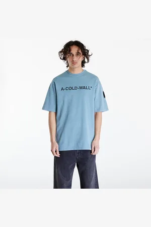 A-cold-wall* T-shirt Overdye Logo T-Shirt Faded Teal L