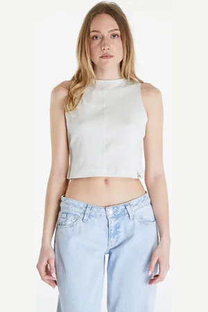Calvin Klein Tanktop Jeans Seaming Rib Tank Top Icicle L