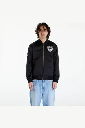 Mitchell & Ness Jas Nfl Lightweight Satin Bomber Vintage Logo Raiders Black XL