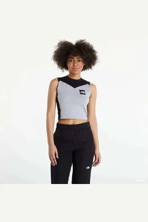The North Face Tanktop Cropped Fitted Tank Top Tnf Light Grey Heather L