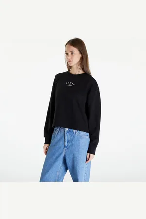 Tommy Hilfiger Sweatshirt Tommy Jeans Essential Logo 2 Relaxed Fit Crewneck Black L