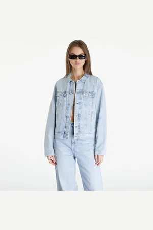 Tommy Hilfiger Jas Tommy Jeans Mom Classic Flag Jacket Denim Light S