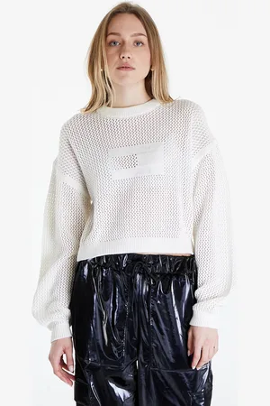 Tommy Hilfiger Trui Tommy Jeans Open Stitch Flag Sweater Ancient White L