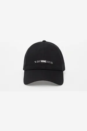 A Bathing Ape Metal Logo Pin Cap Black Universal