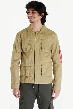 Alpha Industries Jas Alpha Industries Ripstop Cargo Overshirt Light Olive XL