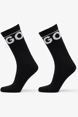 HUGO BOSS Iconic Socks 2-Pack Black 43-46