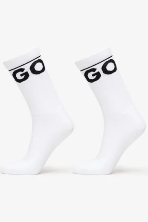 HUGO BOSS Iconic Socks 2-Pack White 43-46