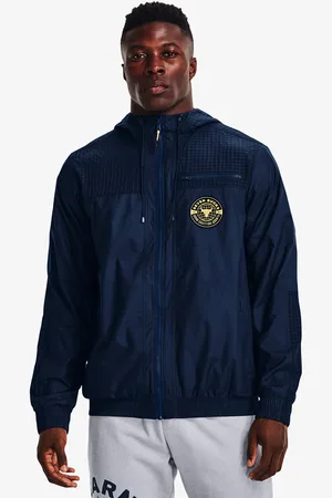 Under Armour Jas Project Rock Q1 Woven Layer Academy/ Field Yellow/ White M