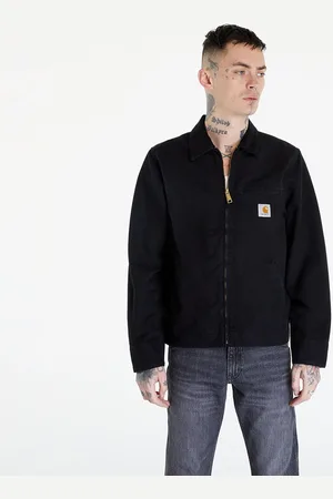 Carhartt Jas Detroit Jacket UNISEX Black/ Black Aged Canvas XS