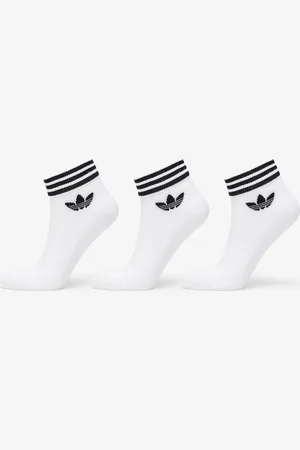 adidas Adidas Trefoil Ankle Socks 3-Pack White/ Black 35-38