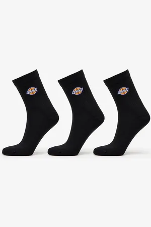Dickies Valley Grove Mid Socks 3-Pack Black 35-38
