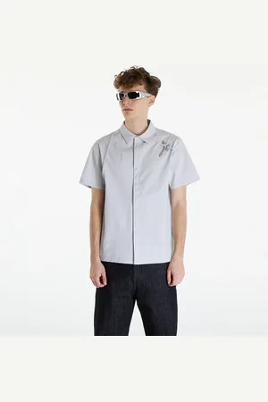 HELIOT EMIL Shirt Purulence Technical Shirt Light Grey 50