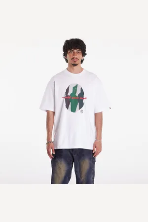 A Bathing Ape T-shirt Shark Shinji Ape Head Relaxed Fit Tee White S