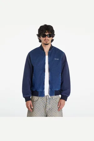Carhartt Bomber Paxon Bomber UNISEX Blue/ Dark Navy/ Stone Washed L