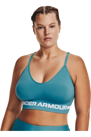 Under Armour Seamless Low Long Bra Blue S