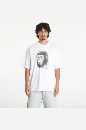 A Bathing Ape T-shirt Pixel Comic Ape Head Relaxed Fit Short Sleeve Tee White M