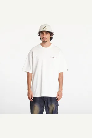 A Bathing Ape T-shirt Water Print Logo Relaxed Fit Short Sleeve Tee UNISEX Ivory XXL