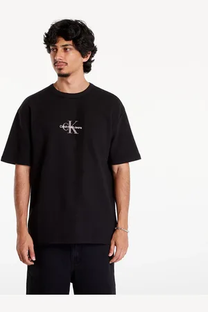 Calvin Klein T-shirt Jeans City Grid Short Sleeve Tee Black L