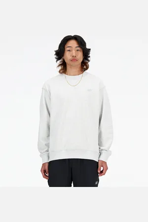New Balance Sweatshirt Athletics French Terry Crew Ash Heather L