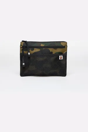 A Bathing Ape Tas 1St Camo Cordura Sacoche Green 1 l