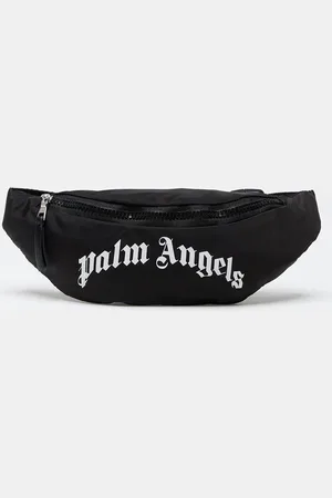 Palm Angels Heuptas Curved Logo Fanny Pack Black/ White Universal