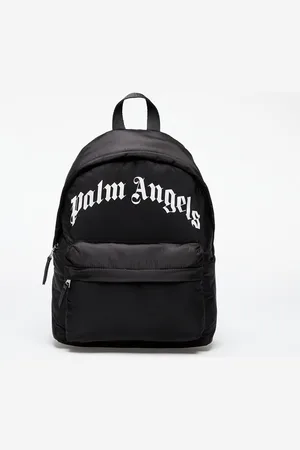 Palm Angels Curved Logo Big Backpack Black/ White Universal