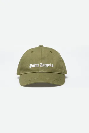 Palm Angels Logo Baseball Cap Military Green/ White I