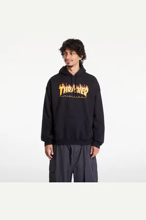 Thrasher Flame Logo Hood Black L